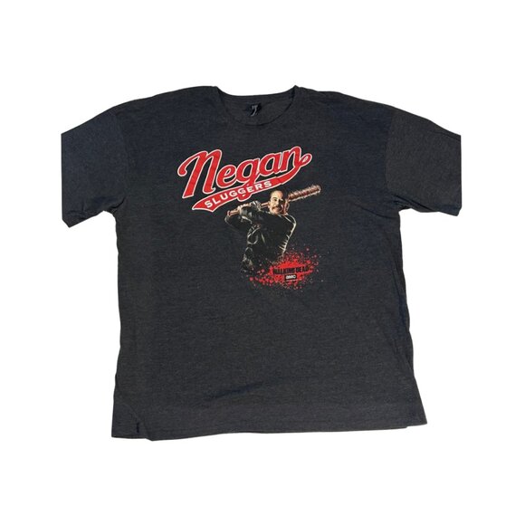 Walking Dead Negan Slugger Short Sleeve T-Shirt Black Size 2XL - Picture 2 of 3